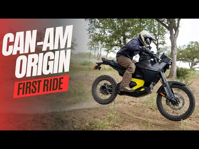 2025 Can-Am Origin | FIRST RIDE on the New Electric Adventure Bike