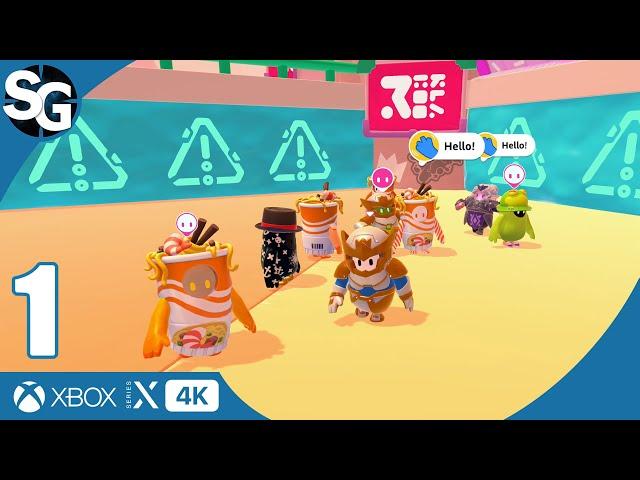 FALL GUYS Fame Pass 19 Gameplay (No Commentary) | Noodles-To-Go Go Go!!! - Part 1