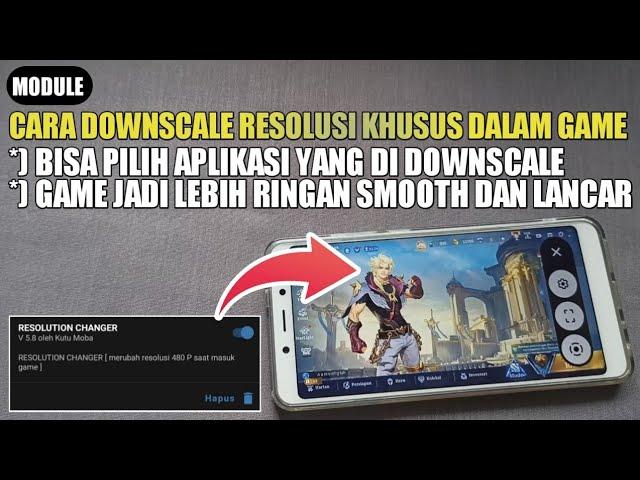 DIJAMIN LEBIH RINGAN DAN SMOOTH KETIKA BERMAIN GAME !!! CARA TERBARU DOWNSCALE RESOLUSI KHUSUS GAME