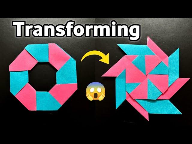 How To Make A Paper Ninja Star | How To Make  Transforming Ninja Star | ninja star 