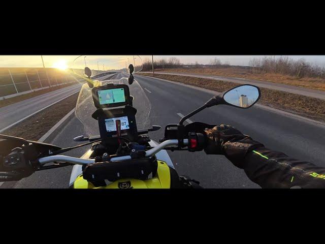 Aprilia Tuareg 660 sunset ride