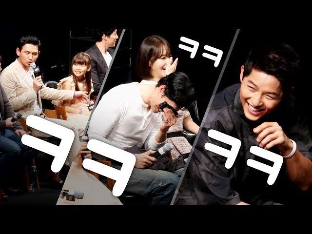 [ENG] Song Joong-ki laughed, because of the child actor's words : movie 'The battleship island' GV