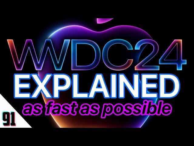 Apple WWDC24 Explained in 2.5 minutes! (iOS 18, MacOS, AI & more!)