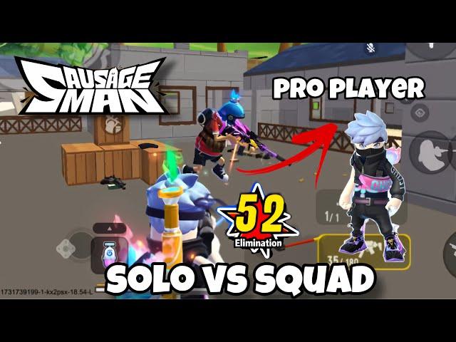 52 KILL  NEW WORD RECORD SOLO VS SQUAD SAUSAGE MAN ( EkimirzYtube )