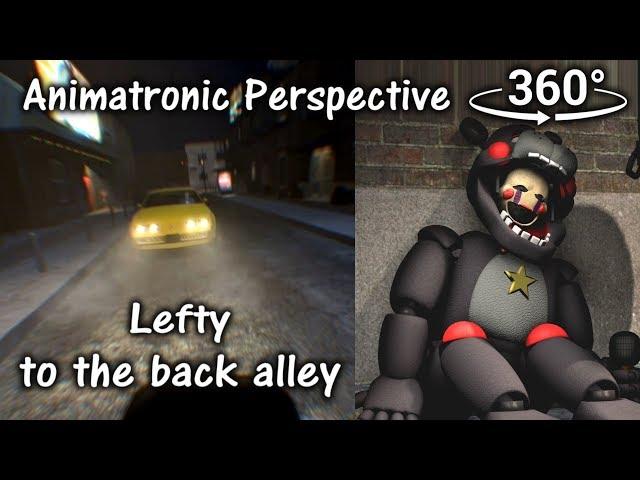 360°| FNAF6 Lefty to the Back Alley - Animatronic Perspective [SFM] (VR Compatible)