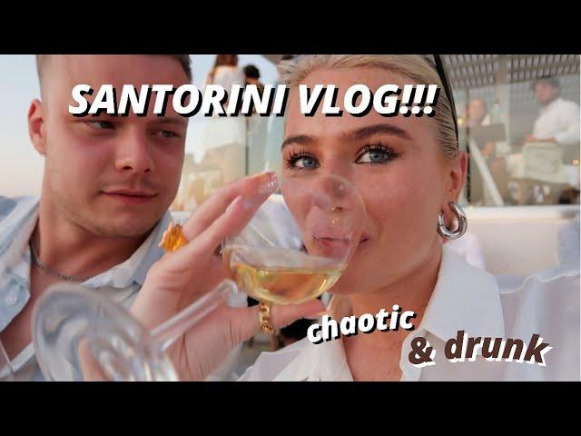 SANTORINI & MYKONOS VLOG!! PART 1 COUPLES HOLIDAY, WINE TASTING, FIRA TOWN