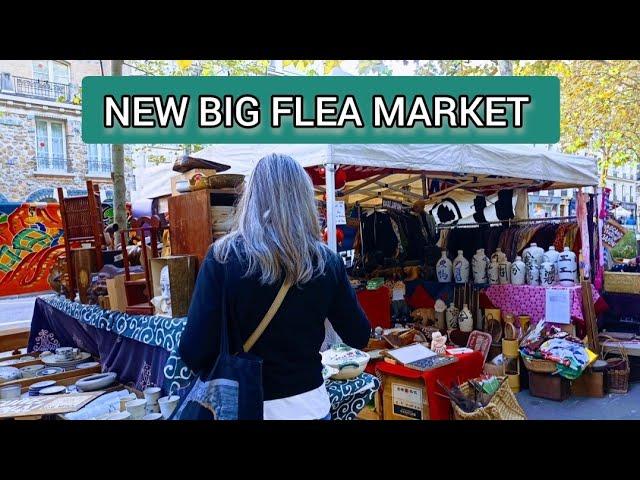 Paris France MARCHÉ aux PUCES🪞 FLEA MARKET🪑Street shopping Paris️ BROCANTE in PARISThrift 4KHDR