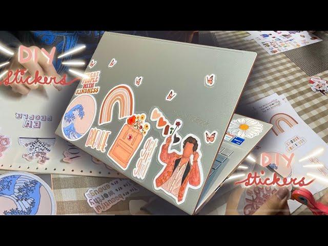 customizing my laptop |DIY stickers|(vsco stickers) Muskaan Arora #diy #diycrafts #MuskaanArora