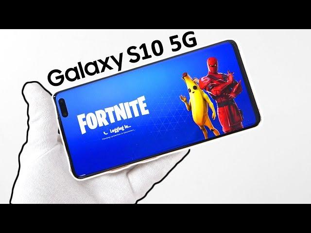 Samsung Galaxy S10 "5G Edition" Phone Unboxing - Big Fortnite Problem!