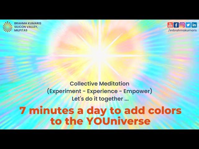 "7 minutes a day to add colors to the YOUniverse"