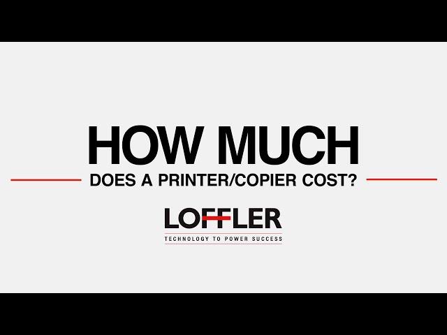 How Much Does an Office Copy Machine or Printer Cost?