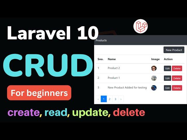 Laravel 10 CRUD With Image For Beginners | Laravel CRUD Full Tutorial | HINDI