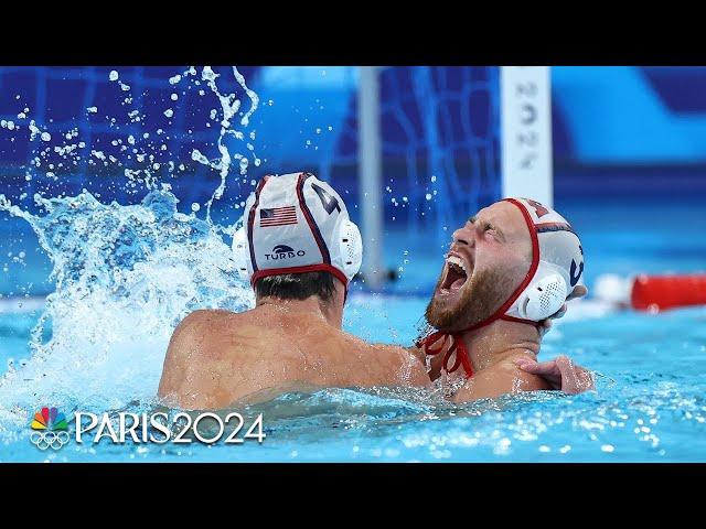 U.S. men's water polo gets past Australia in shootout to make semis | Paris Olympics | NBC Sports