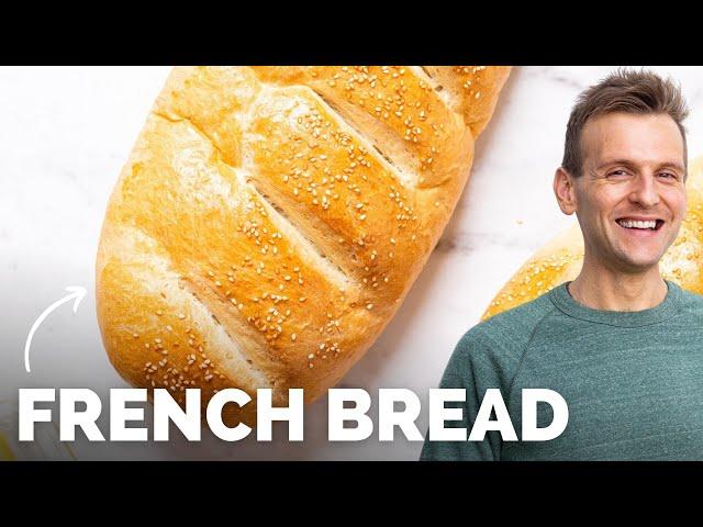 Easy French Bread Recipe (American-Style) | Bread has never been this easy!