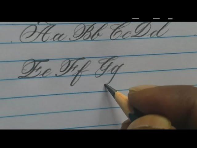 How to write pencil alphabet | how to write with pencil | script calligraphy