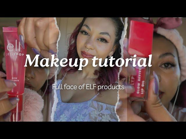 ASMR | Makeup tutorial - full face of Elf products 