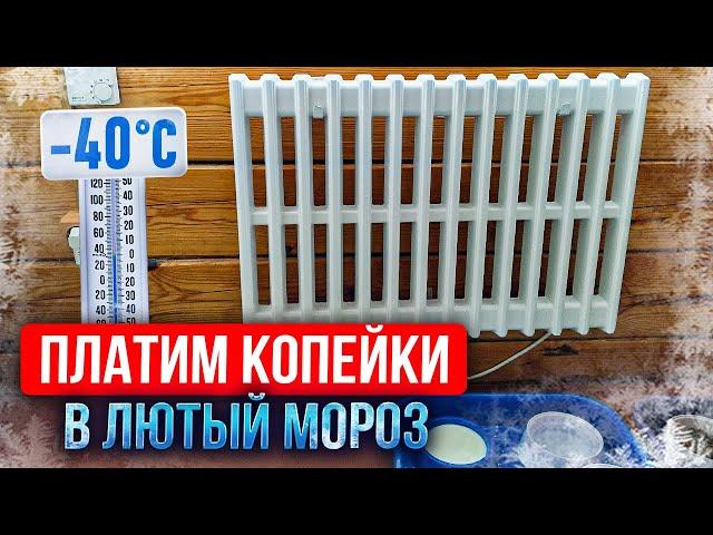 Отопление Электричеством при (-40°C): Как Мы Обогрели Дом БЕЗ ГАЗА и Заплатили ВСЕГО 2100 рублей!