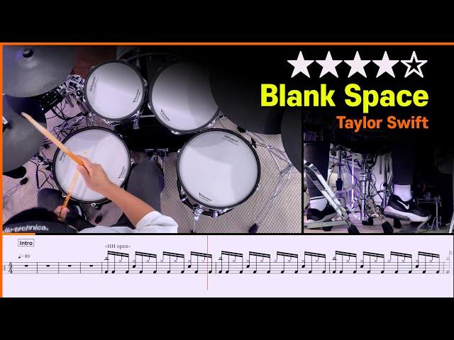 [Lv.14] Blank Space - Taylor Swift () Drum Cover with Sheet Music