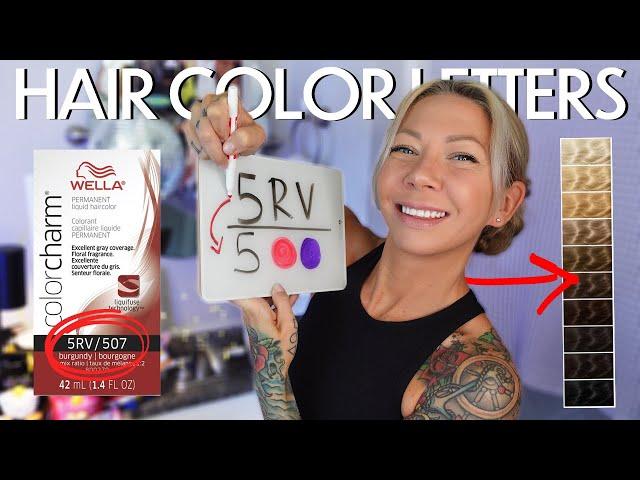 hair color letters & numbers (tones) explained  | 2024