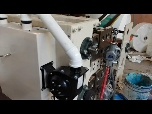 Automatic 200mm two colors printing serviette napkin tissue paper machine