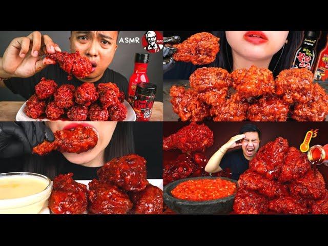 EXTREMELY SPICY (10X) NUCLEAR FIRE CHICKEN CHALLENGE ‼️| ASMR~MUKBANG 