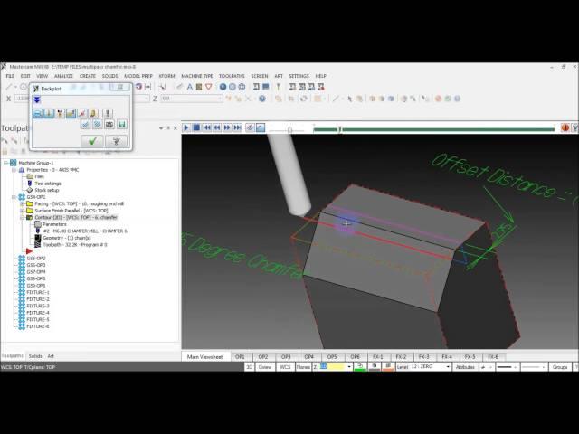 Mastercam Tip: Machine a large chamfer using small tool