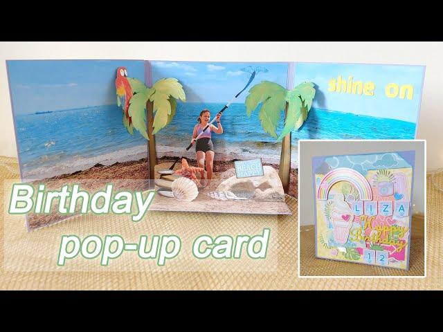 Birthday Pop-Up Card / Scrapbooking / Handzy Craft