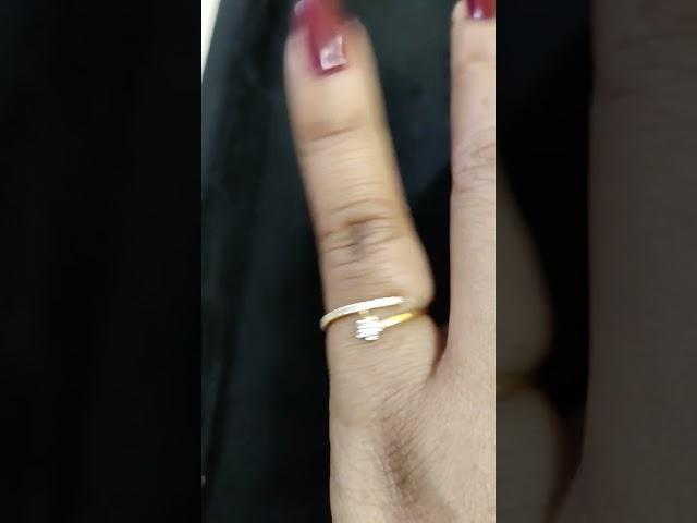 Daily wear gold jewellery #light weight gold ring design for girls # gold jewellery collection #gold
