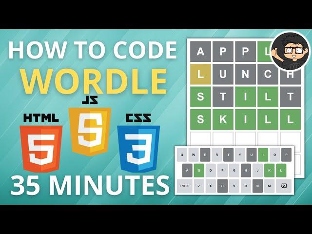 Build a Wordle Clone in JavaScript HTML CSS