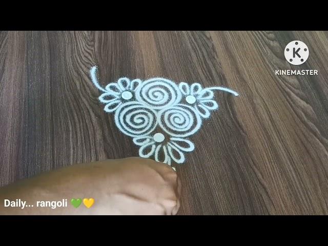 daily rangoli design easy / daily rangoli design simple 