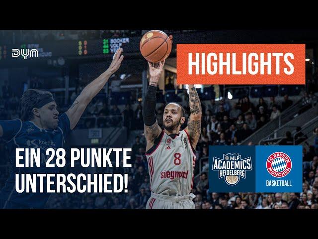 Highlights: MLP Academics Heidelberg - FC Bayern München Basketball (Saison 2024/25) easyCredit BBL