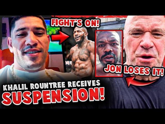 Khalil Rountree receives SUSPENSION! *ALEX PEREIRA FIGHT'S ON* Dana White, Jon Jones LOSES IT!