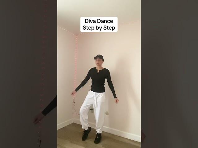 Diva Dance Step by Step #dancetutorial #stepbystepdance #dancestepstutorial #tiktokdance #easymoves