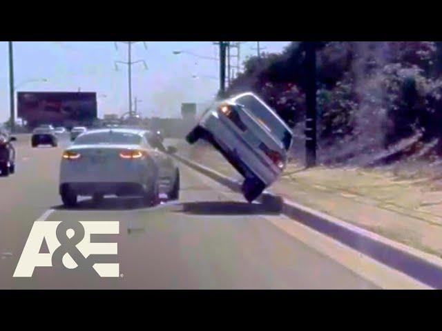 Lane Change Confusion Leads to ROLLOVER | Road Wars | A&E