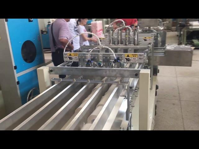 Empaquetadora automática de 48 rollos de papel higiénico