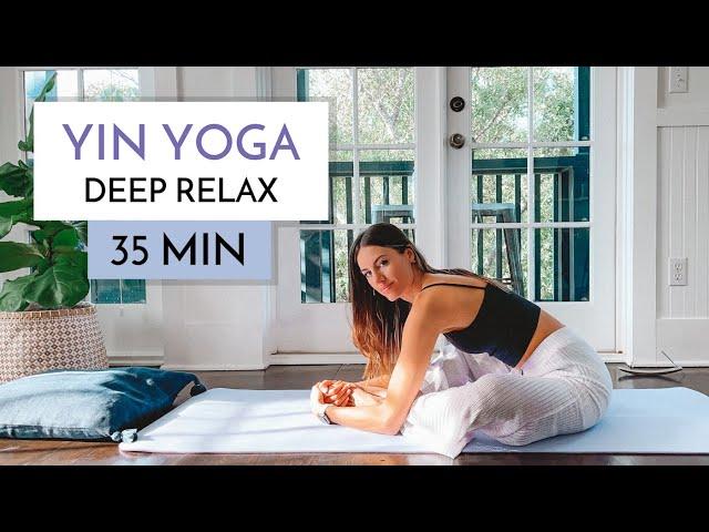 Yin Yoga | 35 Min Deep Release and Relaxation | Full Body Stretch | Yoga with Kate Amber