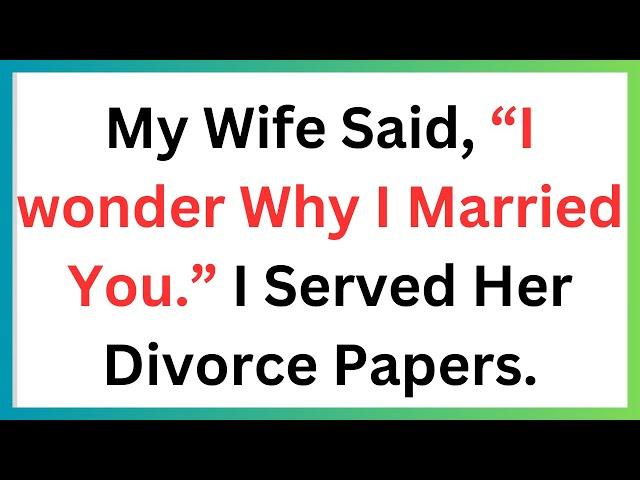 She Snapped, and He Served Divorce Papers – Who’s to Blame