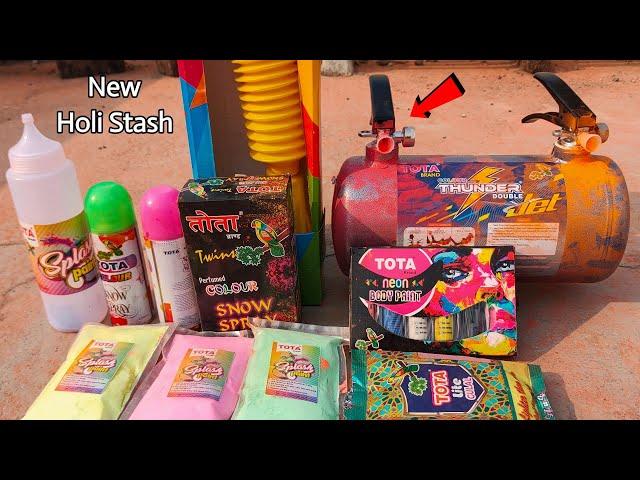 Holi Stash Testing Part 3 - Tota Holi Products - Chatpat toy tv