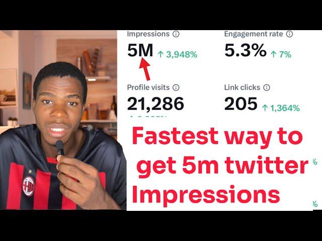 Fastest way to get 5 million twitter X impression to unlock Monetization