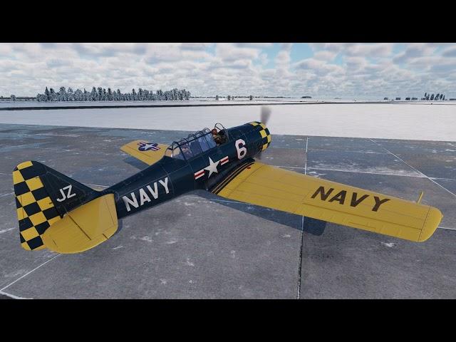 X-Plane 12 - North American T6G - very cold startup WIP