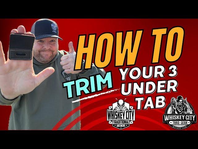 How to trim your 3 under finger tab. Whiskey City Tab. 4K