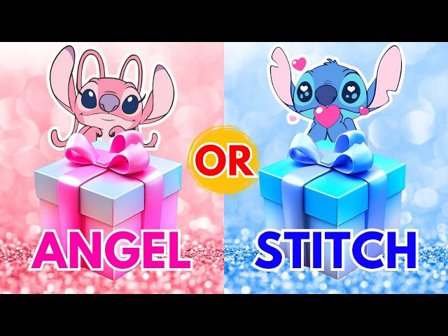 Choose Your Gift!  Angel or Stitch  Pink or Blue #stitch