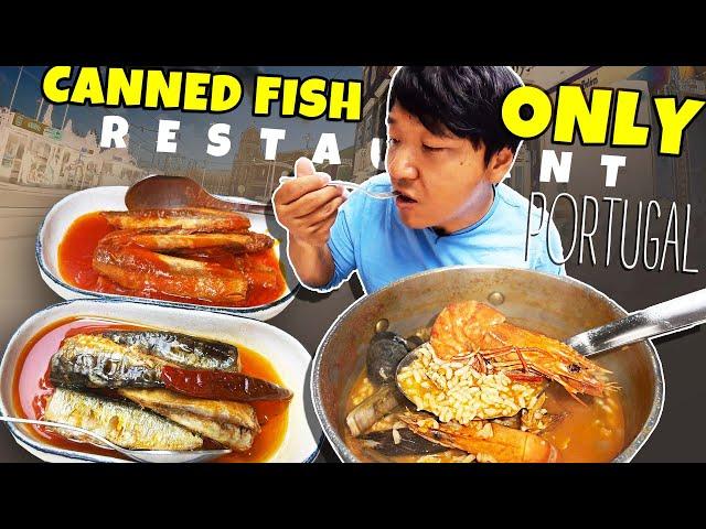 Restaurant Serves ONLY CANNED Seafood & MUST TRY Seafood Rice Stew in Portugal