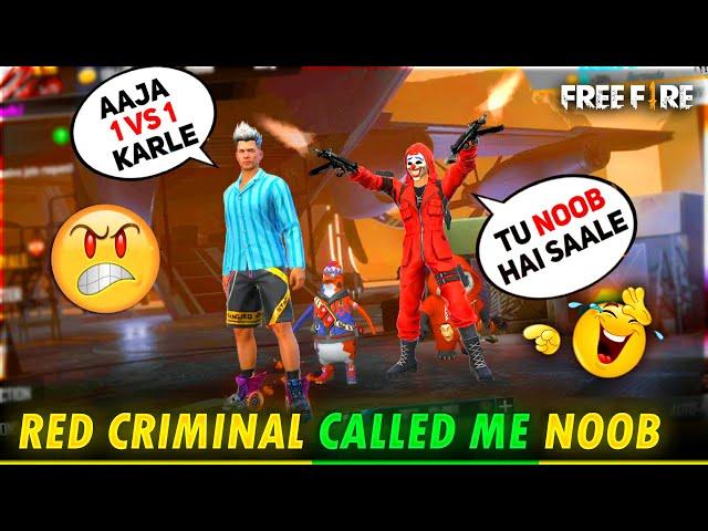 Red Criminal Call DJ Adam Noob ||आजा 1 vs 1 में !! FireEyes Gaming || Garena Free Fire