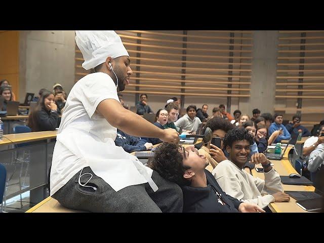 Cooking Curry During College Lecture!