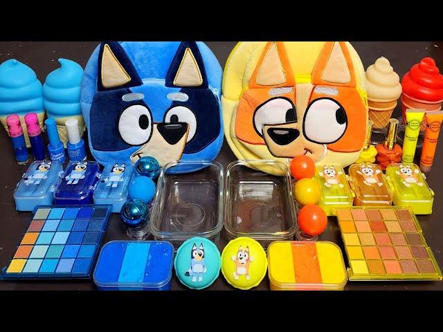 ASMR Bluey vs Bingo Slime Mixing Random Into Slime! Satisfying Slime#ASMR#Slime#satisfying