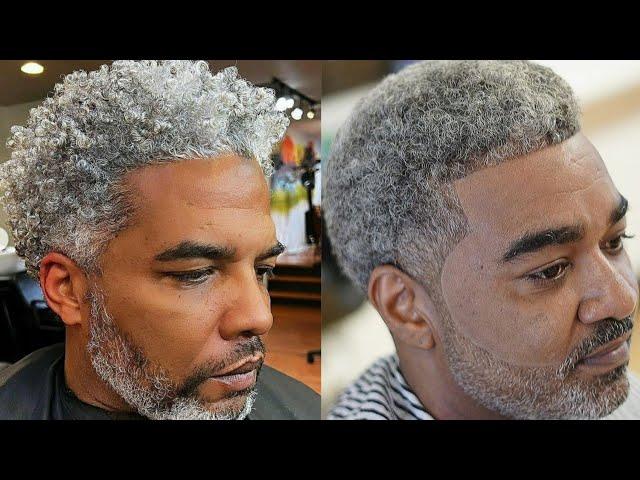 Youthful GrayHair//Beard Styles For African American Men