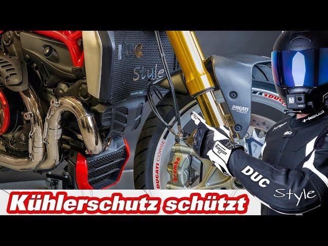 Kühlerschutz montieren an der Ducati Monster / Lohnt es sich ?  Schon mal gereinigt  ?