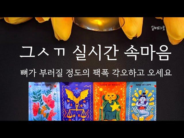 [실버타로] 그ㅅㄲ 실시간 속마음/팩폭리딩/속마음타로/향후행동/연락시기/재회흐름