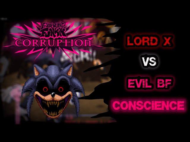 Friday Night Funkin' Corruption - Evil Boyfriend VS Lord X CONSCIENCE! (Test Video)